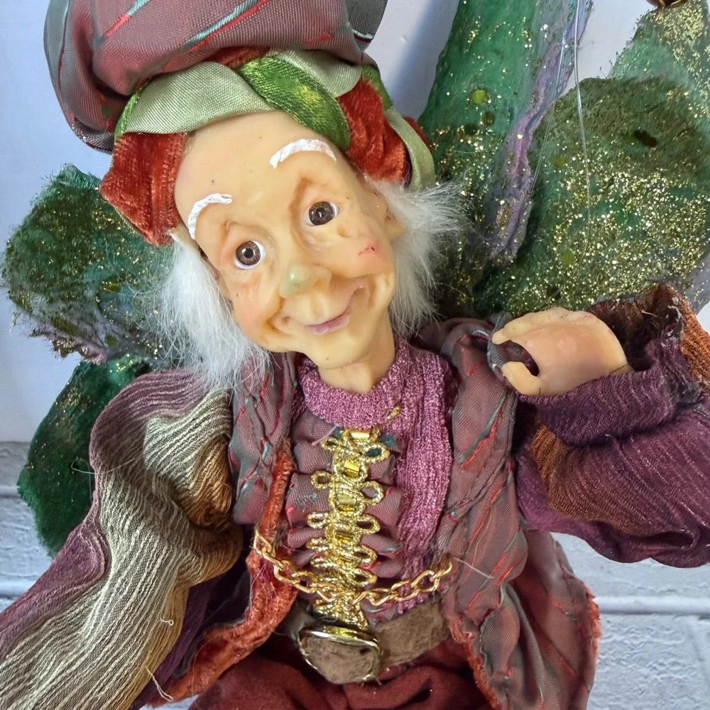 Katherine Wayne Kelski Vintage Posable Elf Fairy Shelf Sitter Dolls Woodland 12